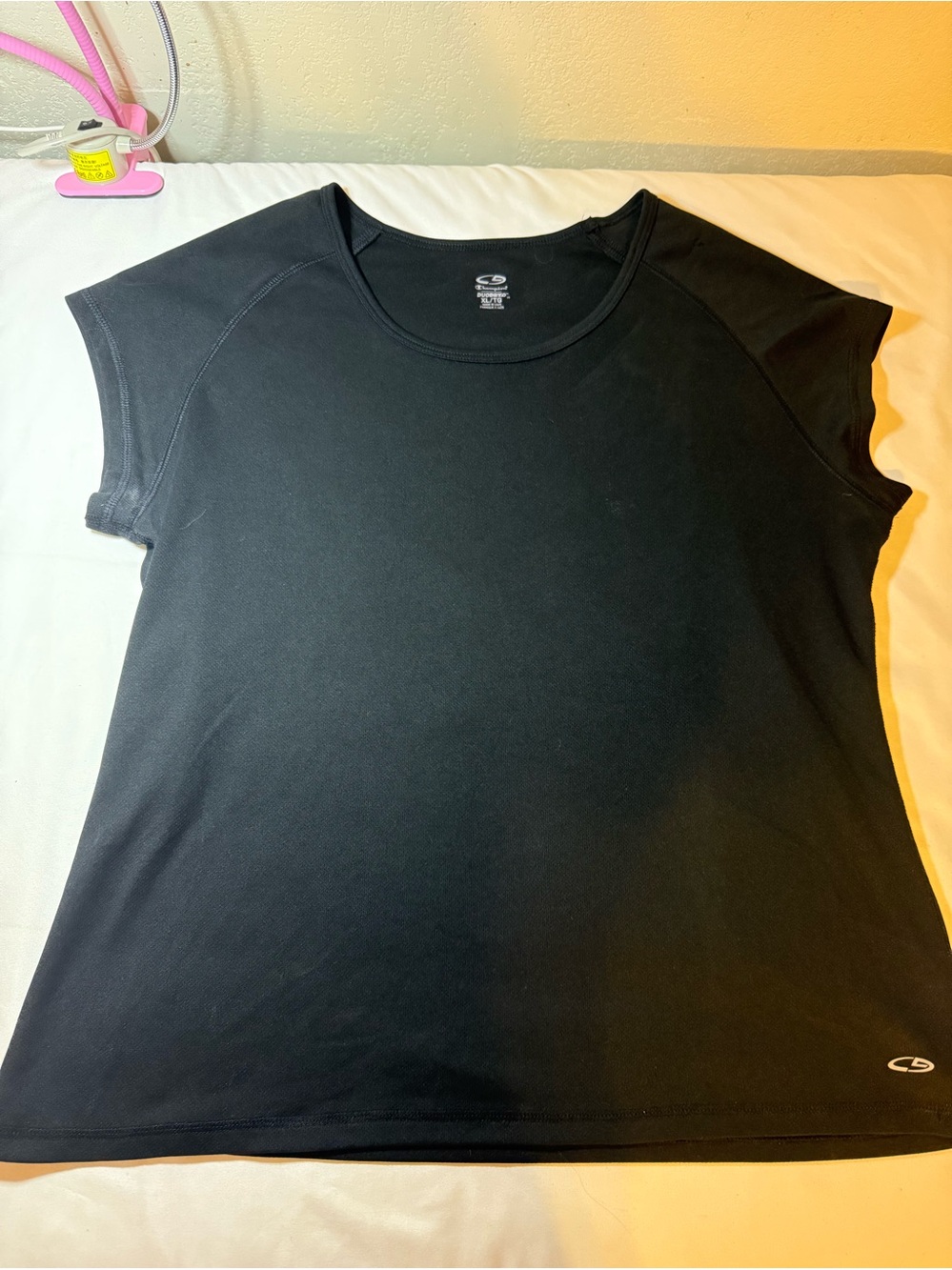 Champion Black Women’s Short-Sleeve Crewneck Tee